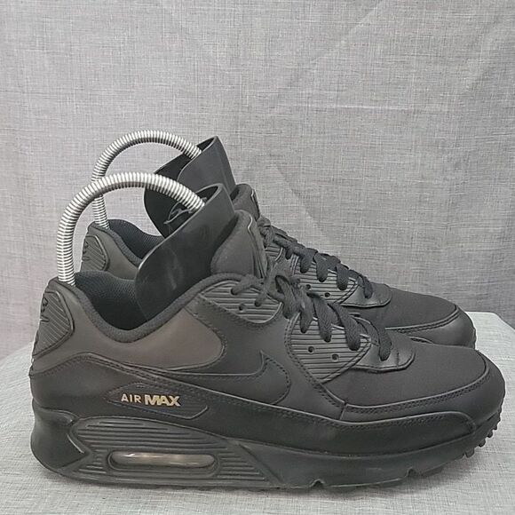 Nike Air Max 90 Premium \'Black Gold\' Hidden Reflective GS 700155-011 Men\'s 10
